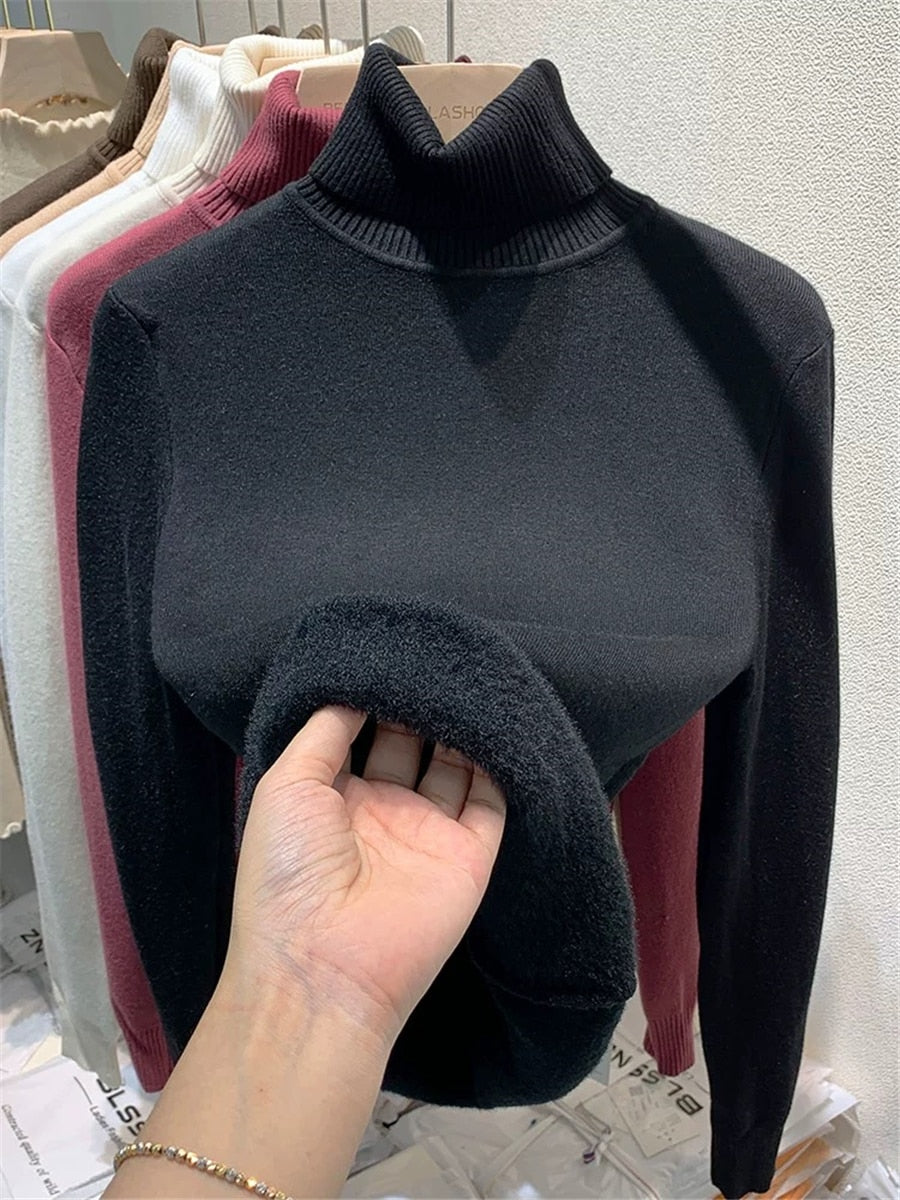 Suéter Térmico Feminino Peluciado