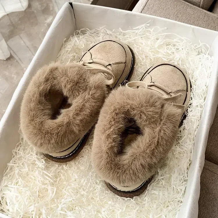 Bota Curta Confortável Feminina Acolchoada Para Inverno