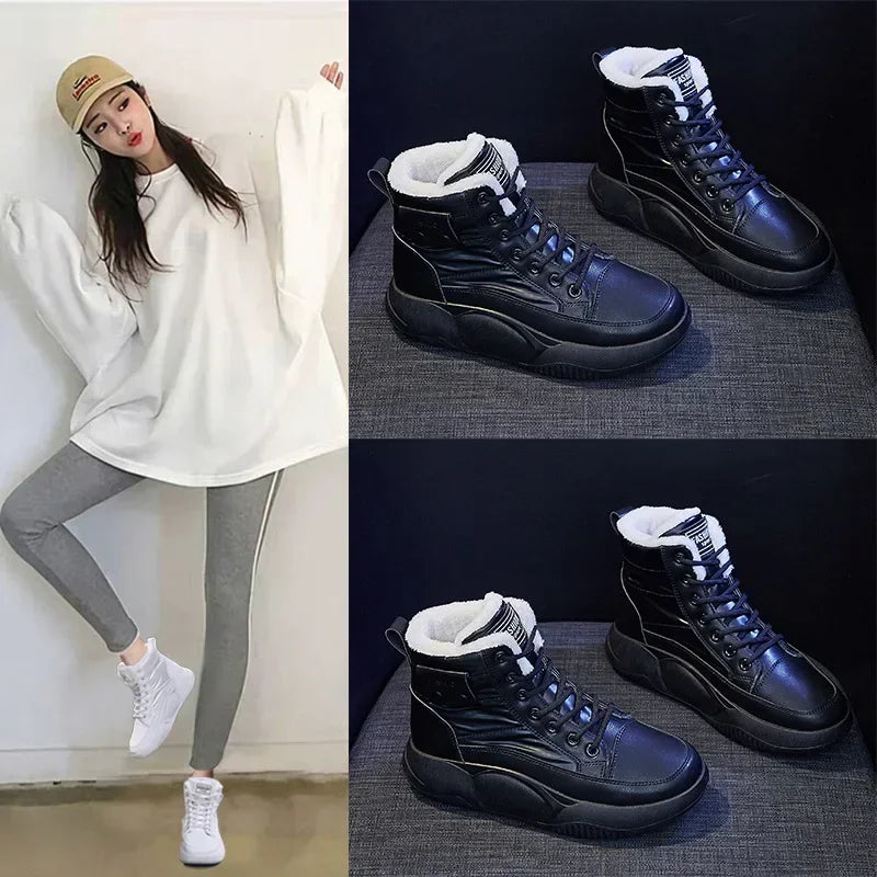 Bota Feminina Confortável Esportiva de Inverno