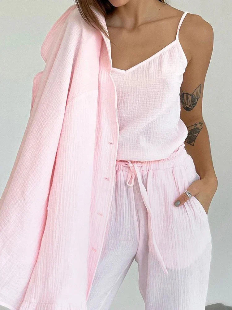 Pijama Feminino 3 Peças - Feels