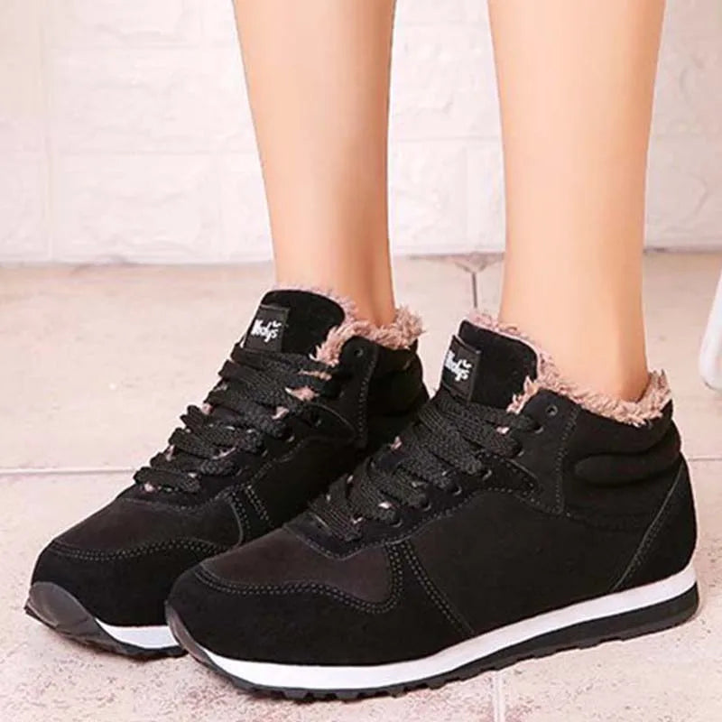 Bota de Inverno Forro de Algodão