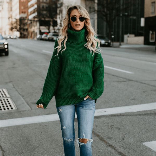 Suéter Feminino Oversized de Tricot