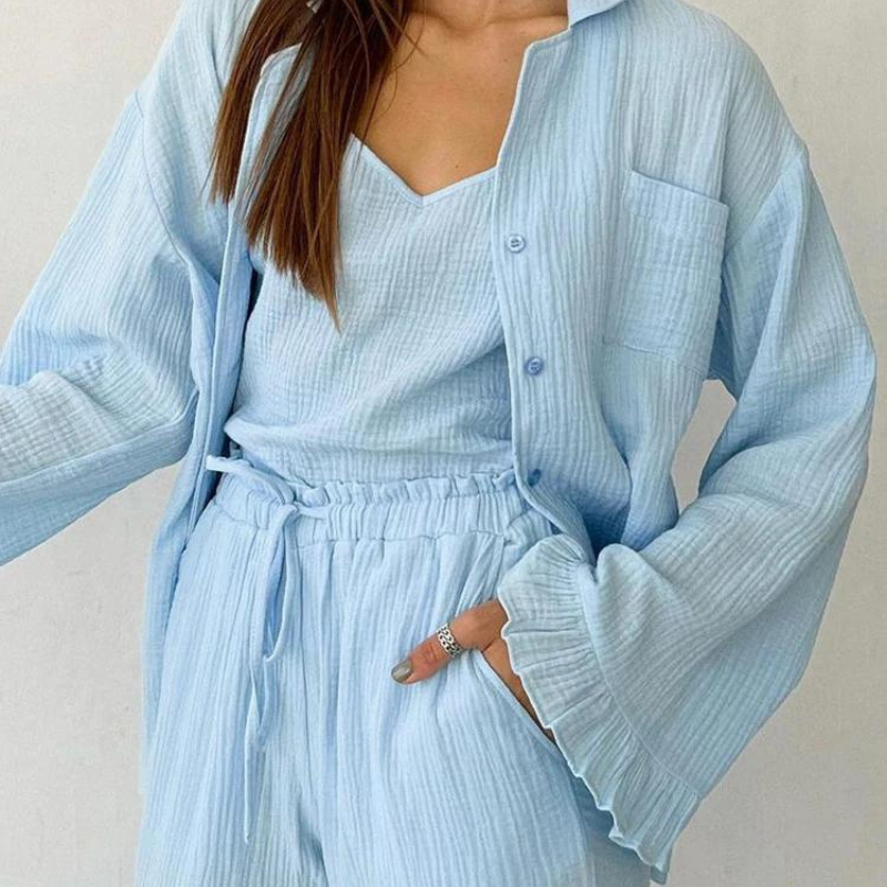 Pijama Feminino 3 Peças - Feels