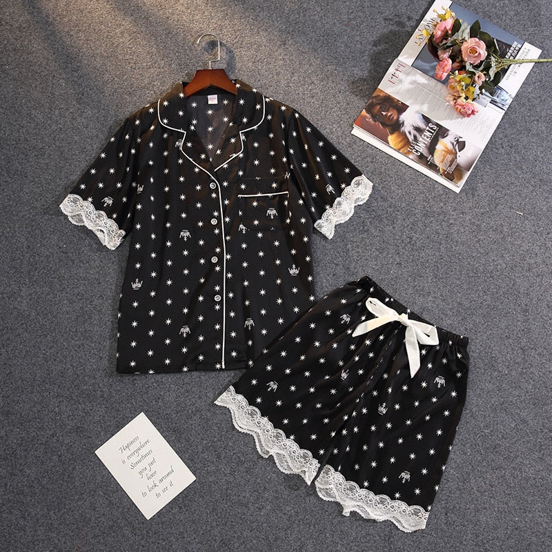 Pijama Feminino Americano Curto - Sun