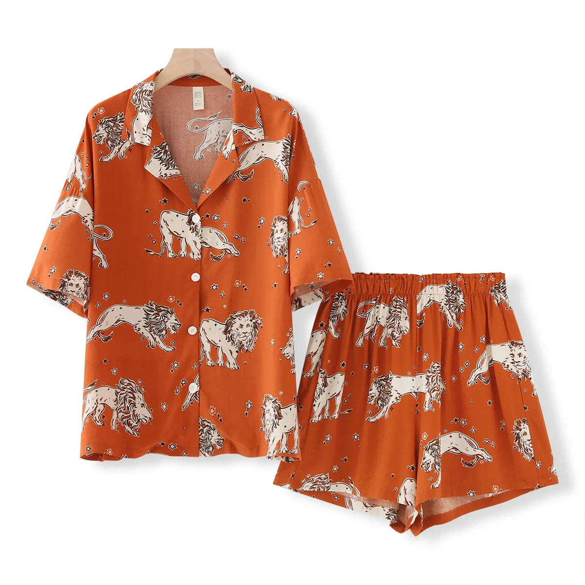 Pijama Feminino Americano Curto - Lion