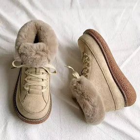 Bota Curta Confortável Feminina Acolchoada Para Inverno