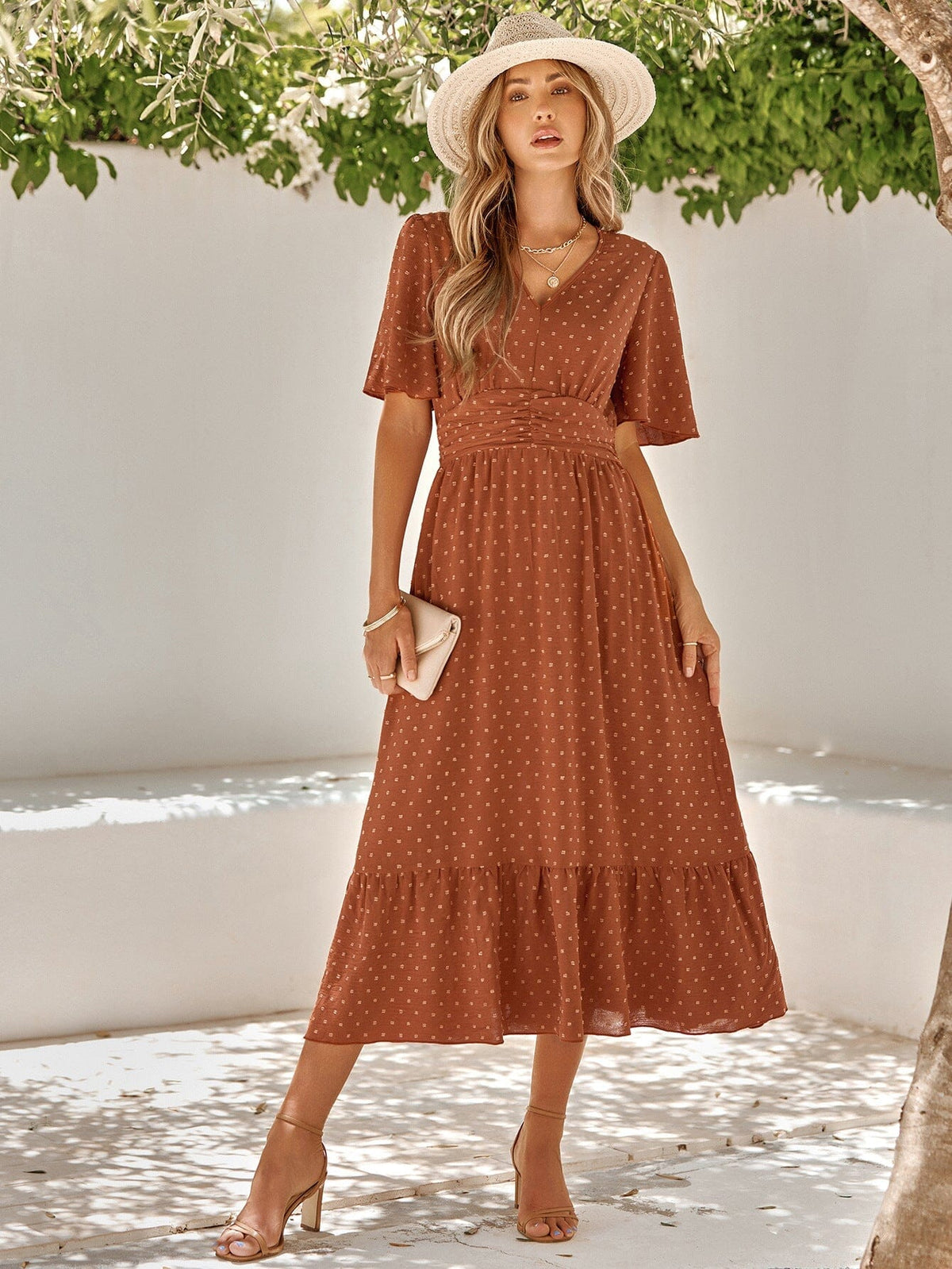 Vestido Mia Longo Decote V