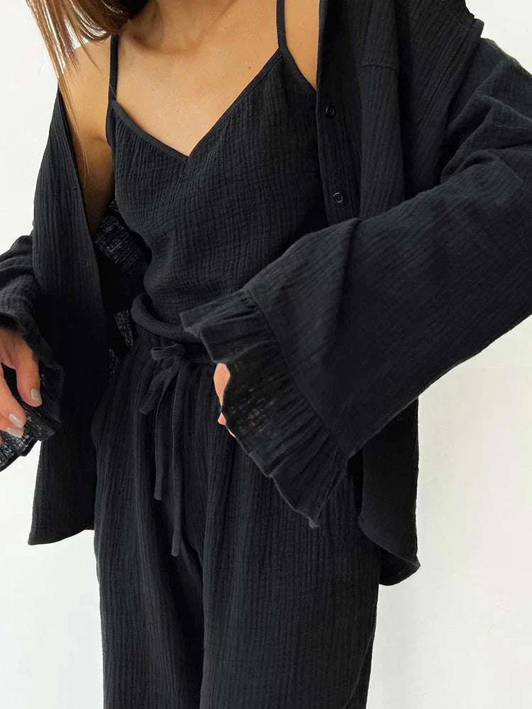 Pijama Feminino 3 Peças - Feels