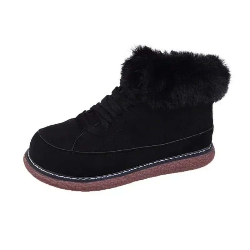 Bota Curta Confortável Feminina Acolchoada Para Inverno