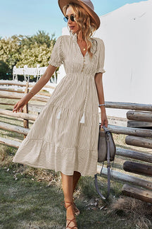 Vestido Nanda Listrado Midi