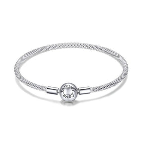 Bracelete para Berloque Forever Love Prata