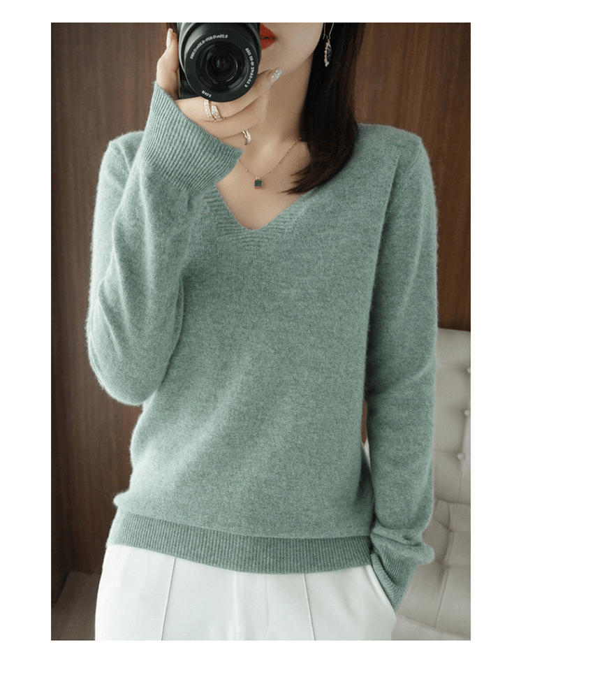 Suéter Feminino Golinha V